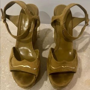 Sergio Rossi Yellow/Mustard Wedges